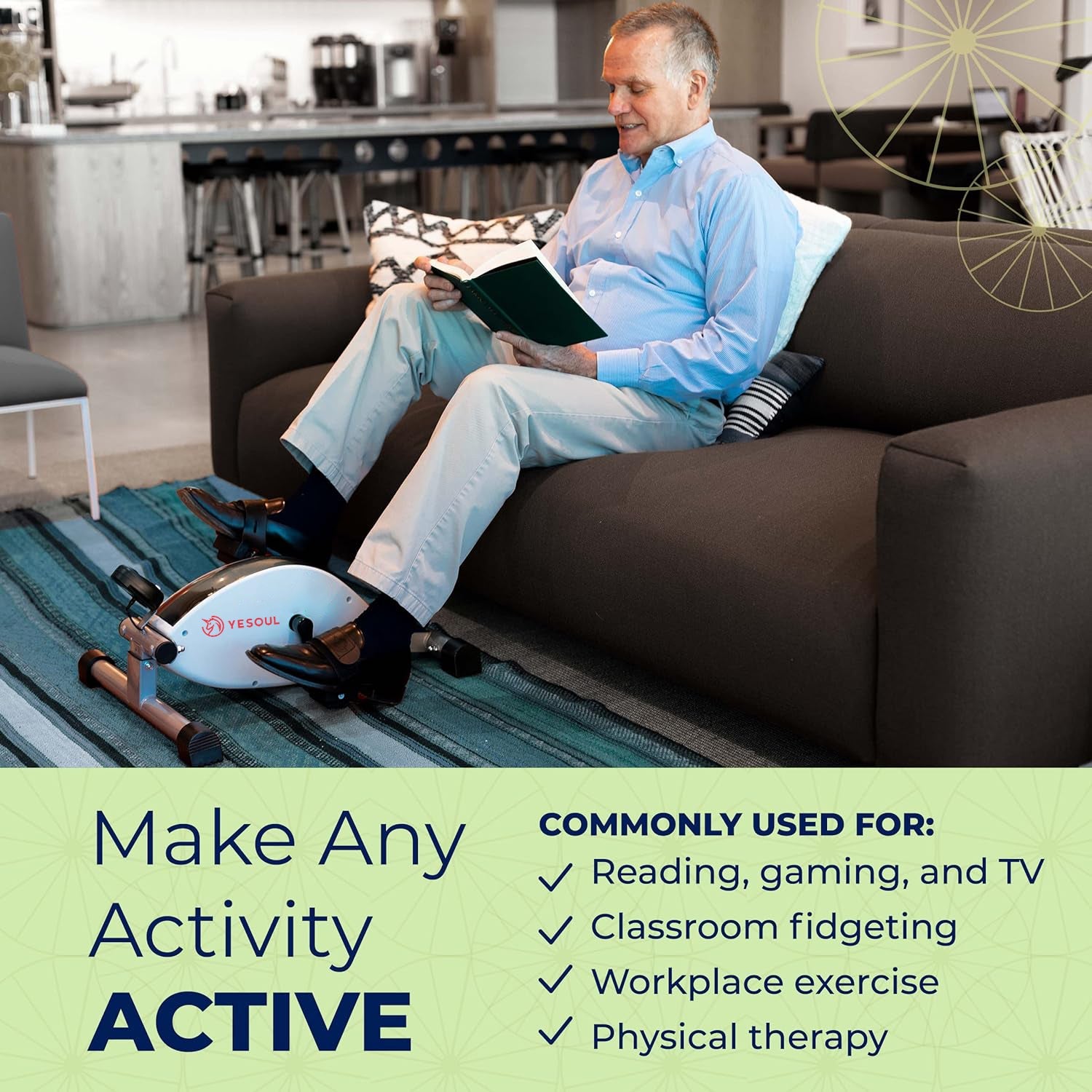 Cycle sous le bureau Yesoul