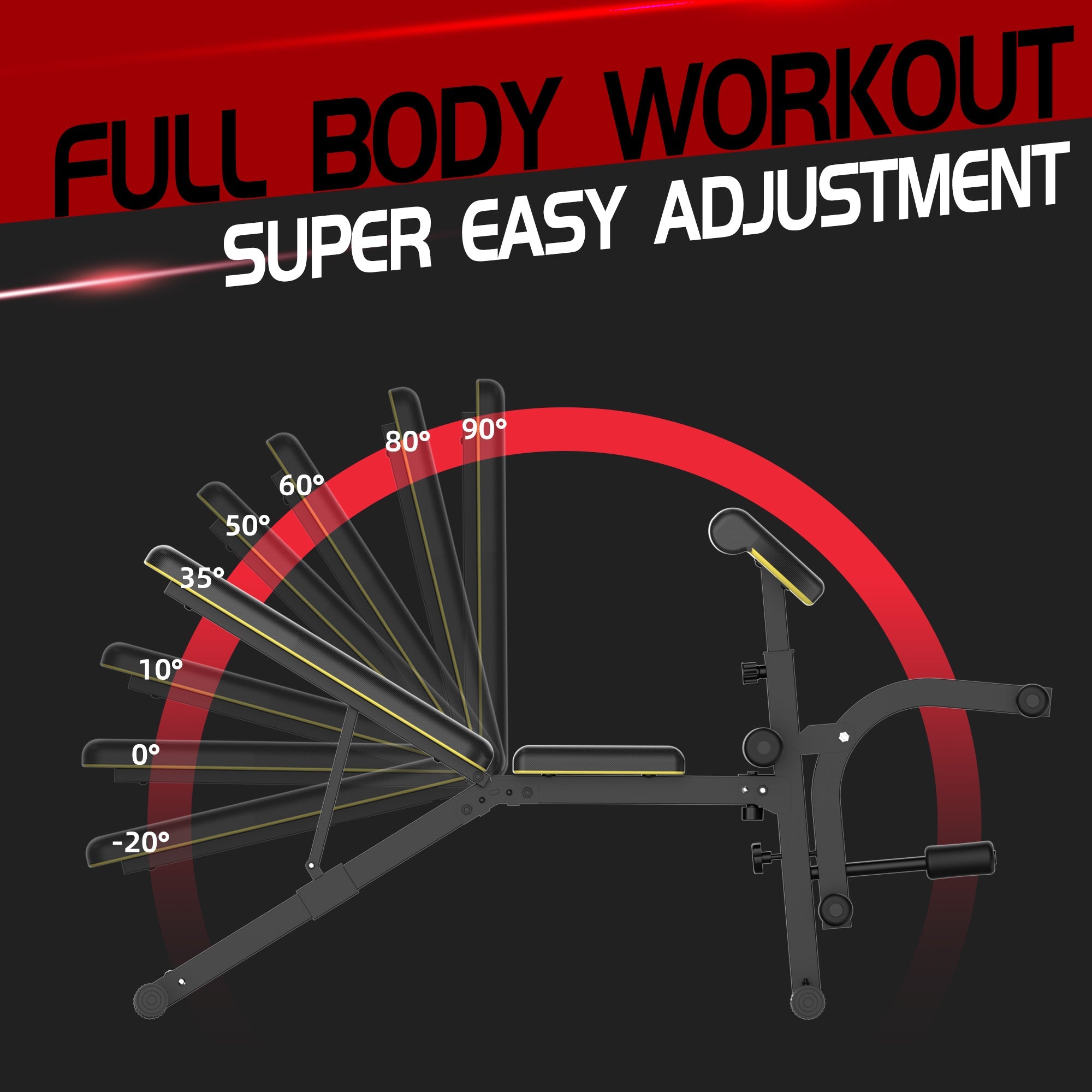 Banc de musculation réglable Yesoul